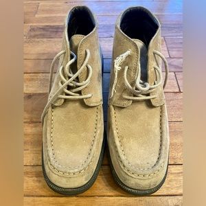 L.L. Bean Women’s Tan Suede Chukka Boots, Size 8